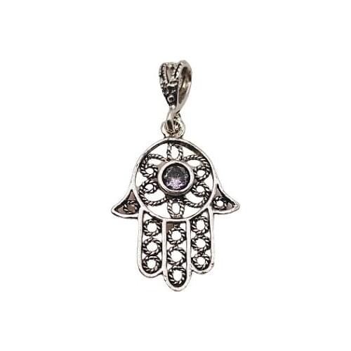 925 silver pendant FATIMA hand with zirconia brand OSNOR