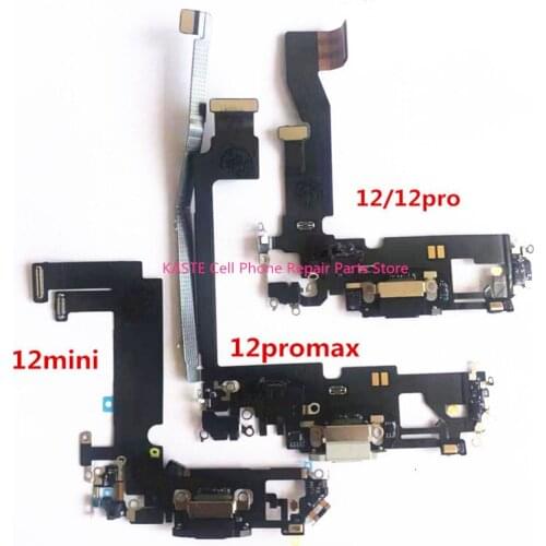 For iPhone 12Pro/12 Pro Max Charger Flex Cable Charging Port USB Dock Plug Connector Ribbon Headphone Audio Jack Microphone Mic