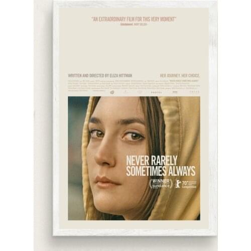 Modern mural painting Never Rarely Sometimes Always Movie Poster picture copperplate home decoration room decor