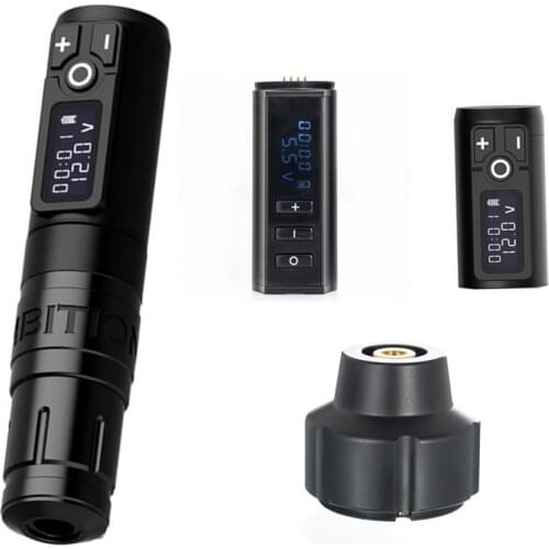 AMBITION Storm Wand Wireless Tattoo Pen Machine Brushless DC Motor Fast Charging 1950 mAh Lithium Battery for Body Art
