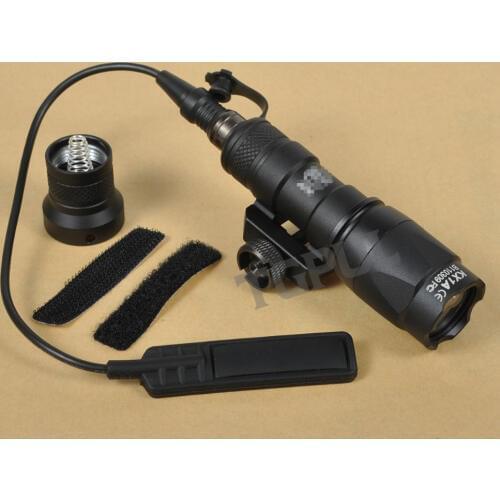 TGPUL SF M300C Scout Light Rifle Rail LED Flashlight Constant Momentary Output Hunting Spotlight Weaver Picatinny Mount