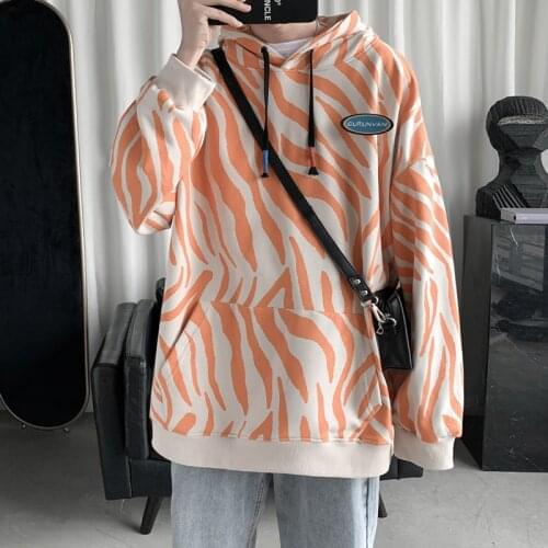 April MOMO Hoodie Men Spring Fashion Harajuku Fire Print Casual Hoodies Loose Hip Hop Sweatshirt Mens Streetwear Unisex Hoodies