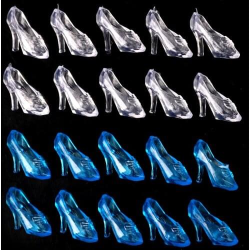 Princess Doll Shoes Heels Sandals for Dolls Baby Toys 5pairs Doll Crystal New Imitation Fairy Tale Fashion 2 Colors Accessories