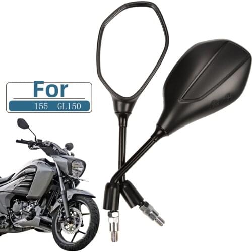 10mm 3C Certification Universal Motorcycle Rearview Mirrors,For SUZUKI Intruder 155 GL150, Back Side Convex Mirror