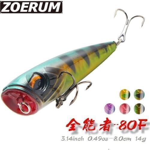 8cm 14g Shad Wobbler Top Water Lures for Bass Fishing Lures Saltwater Popper Trout Mini Top Pesca Fishing Pesca Crankbait Bait