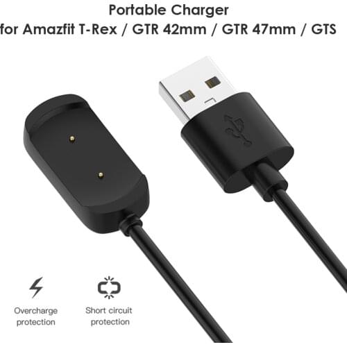 3.28ft USB Charging Cable for Huami Amazfit T-Rex / GTR 42mm / GTR 47mm / GTS Practical Electric Accessories Charging Cord