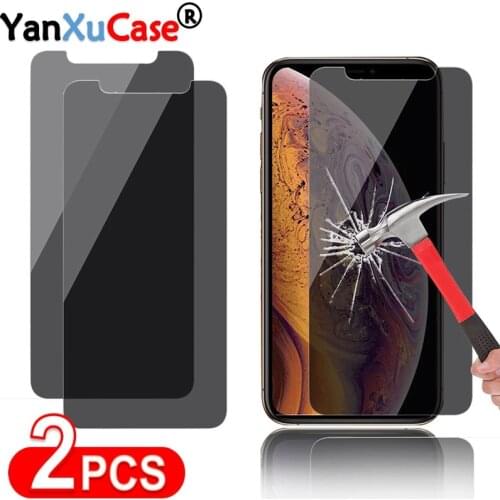 2Pcs Privacy Tempered Glass For iPhone 11 Pro MAX 6 6S 7 8 plus Screen Protector For iPhone XS Max X XR Anti Spy Protection Film