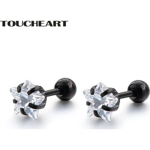 TOUCHEART Fashion Custom Star Earrings For Women Bohemian Jewelry Cubic Zirconia Stud Earings Handmade Crystal Earings SER190065