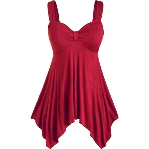 Umeko V-neck High Waist Solid Sleeveless Tank Tops for Women Loose Casual Off The Shoulder Basic T Shirt Ladies Tees Y2k Summer