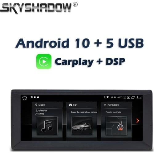 10.25" Carplay DSP PX6 IPS Android 10 4G + 64G GPS map Car DVD Player RDS Radio Wifi Bluetooth For BMW E39 X5 E53 M5 Range Rover