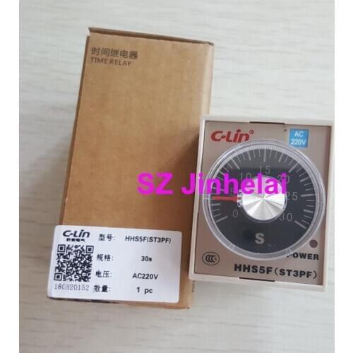 C-Lin HHS5F(ST3PF) New and original Power off time delay AC220V DC24V, 1s/5s/10s/30s/60s/120s/180s