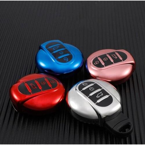 Full TPU Car Key Case Cover For Bmw Mini Cooper Clubman Countryman R55 R56 R57 R58 R59 R60 S Roadster Keychain Accessories