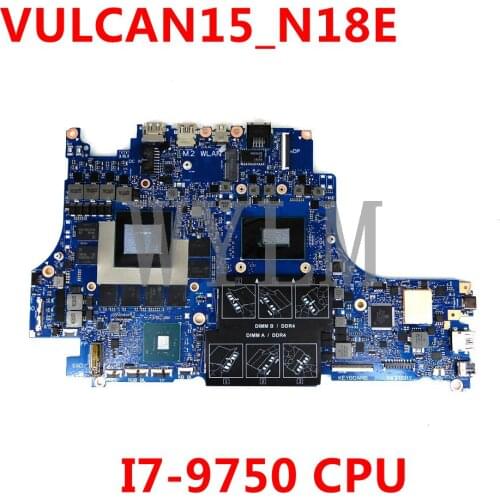 CN 0F7T8V F7T8V VULCAN15_N18E I7-9750 CPU N18E-G2-A1 Mainboard For DELL G5 15 5590 Laptop Motherboard Tested Working Well