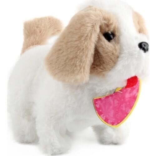 Childrens Electric Plush Toy Walking Simulation Dog Animal Doll Birthday Gift