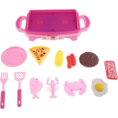Children Kitchen Toy Cooking Pretend Play Dollhouse Birthday Roleplay Toys