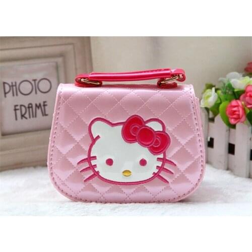 Hello kitty childrens travel and leisure messenger bag girl cartoon shoulder bag handbag cartoon childrens day gift