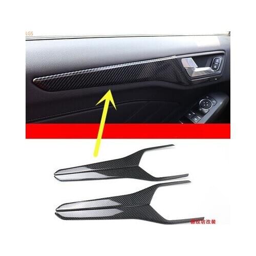 For Ford focus 2019-2020 stainless steel/ABS Chrome Inside door Decoration strip Interior door panel trim Car styling