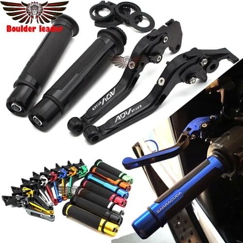 For Honda ADV150 ADV 150 2019 2020 7/8'' 22mm Motorcycle CNC Brake Clutch Levers Handlebar Grip Handle Hand Grips Accessories