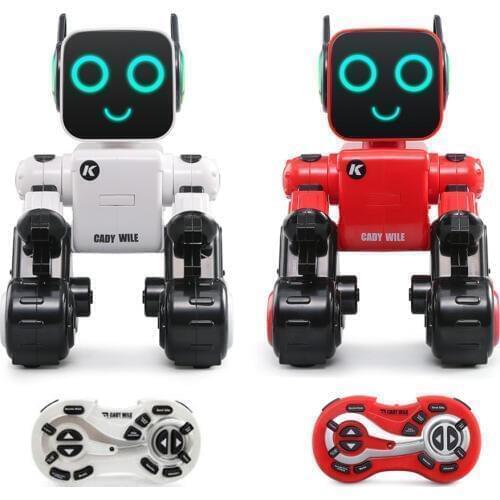 Intelligent RC Robots Voice Control interactive action programming Send Gift Sliding Touch Sensing Singing Dancing Robot toys