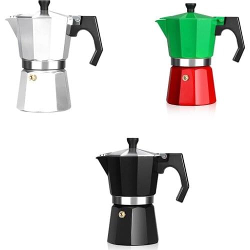 European Style Moka Pot Espresso Coffee Pot Aluminum Coffee Pot Household Portable Coffee Maker