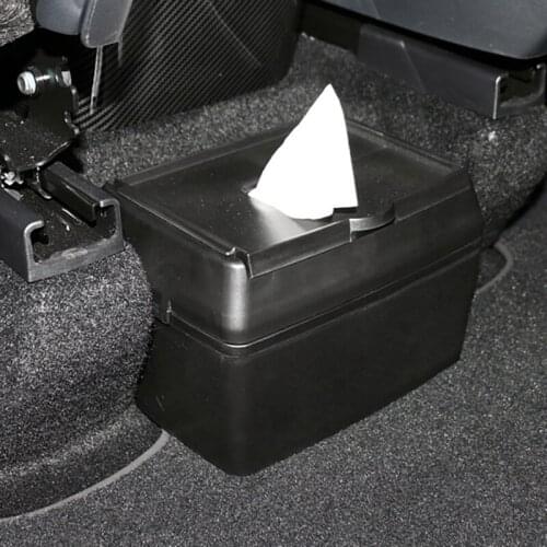 ABS Rear Seat Tissue Storage Box Car Modification Rear Central Organizer Box for Tesla Model Y 2021
