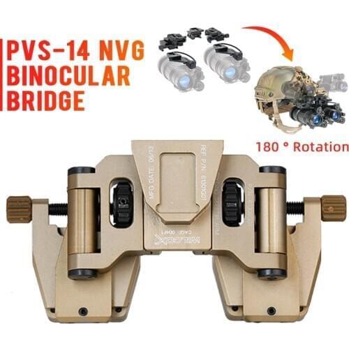 Night-vision Goggles Mount Wilcox Stent Skip Rhino NVG Mount Arms Bridge for L4 G24 Mounting FAST Helmet Bracket
