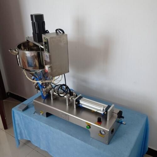 Paste filling machine commercial pneumatic heating stir type quantitative filling machine