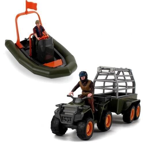 Simulation Motorcycle Airship Driver Miniature Collectible Model Toy Kids Educational Toys for Children Gifts