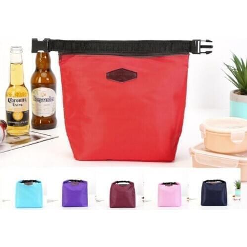 Fashion Portable Thermal Insulated Lunch Bag Cooler Lunchbox Storage Bag Lady Carry Picinic Food Tote Insulation Package