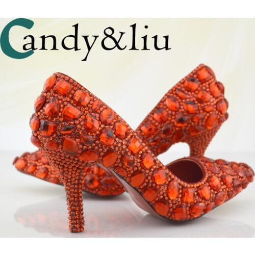 Fashion crystal shoes gorgeous sexy party shoes sharp pointed comfortable. Elegant Bridesmaid shoes