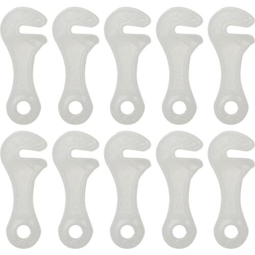 Outdoor Luminous Wind Rope Buckle Wrench Shape Tent Stakes Wind Rope Buckle Tightening Hook Buckles Tent Accessories