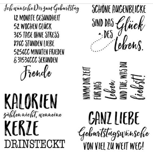 German Transparent Clear Stamp for DIY scrapbooking/Card Making C395