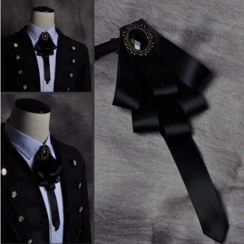 New Free Shipping fashion male MENS Korean version of the suit wedding groom stage Party suit bow arrow Headdress on sale