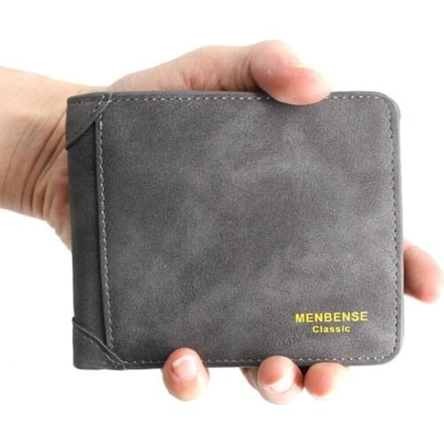 New frosted mens wallet short large capacity fashion casual wallet wallet multifunctional business wallet