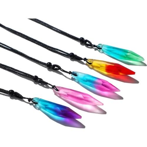 New Fashion Colored Handmade Colorful Starry Sky Natural Wood Resin Ball Shape necklace pendantfor Women Men Necklace Gift