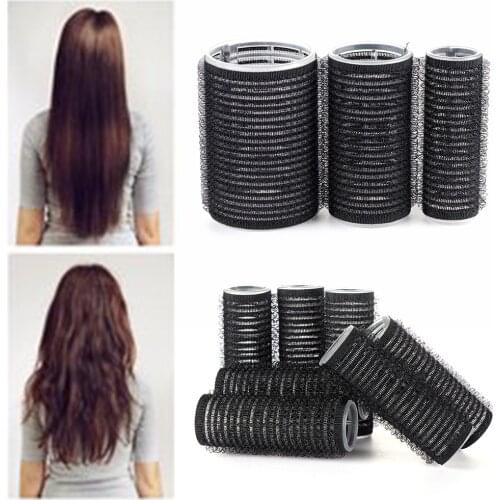 Multi Size Hair Rollers 4/6/8Pcs Curlers Self Grip Holding Rollers Hairdressing Curlers Hair Design Sticky Cling Styling Tool