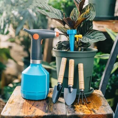 Electric Watering Can Indoor Outdoor Handheld Electric Spray Bottle Plants Flower Spray Bottle Water Mist Sprayer Garden Tools