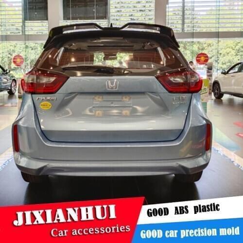 For Fit Spoiler 2021-2022 Honda Jazz RSDD Spoiler ABS plastic Material Car Rear Wing Color Rear Spoiler