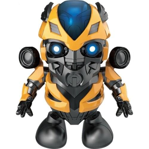 Transformer Dancing Action Figure with Music Flashlight Toys for Children gift