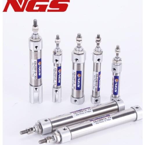CDJ2B Mini Air Cylinder CJ2 Pneumatic Piston Pen Double Acting Single Rod CDJ2B16-5 10 CDJ2B10-15 25 30 45 50 100 CDJ2D CDJ2KB