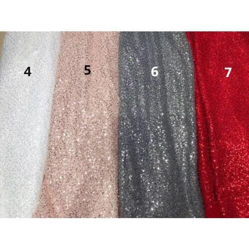 Embroiderd lace fabric SYJ-12144 with beads beautiful Nigerian sequins lace fabric for party dress