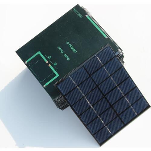High Quality 2W 6V Solar Cell Solar Module Polycrystalline Solar Panel For DIY Solar Charger 110*136MM 10PCS/Lot Free Shipping