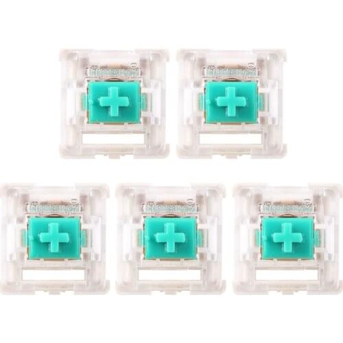 5Pcs Greetech Green Switches Axis for razer Gaming Mechanical Keyboard for cherry MX 3pin Switch A0KB