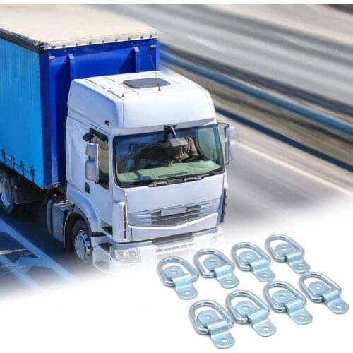 Silver Color 10Pcs Reliable Silver Color D-Ring Bracket Premium D-Ring Bracket High Strength for Trailer