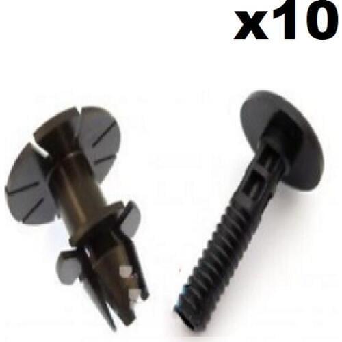 10x For BMW Side Skirt Clips & Sill Moulding Trim Plastic Bolt / Pin & Spacer Kit