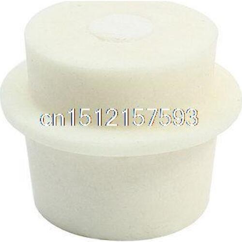 44mm-49mm 29mm Hole Dia Conical Flask Silicone Stopper Plug Beige