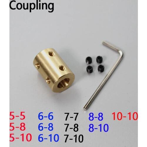 5mm-5mm 5-8 5-10 Shaft Coupling Rigid CNC Stepper Motor Coupler Connector Shaft Coupler 6-6 6-8 6-10 7-7 7-8 7-10 8-8 8-10 10-10