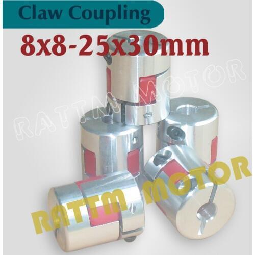 5pcs 8x8mm CNC Plum Coupling Shaft Coupler D25L30