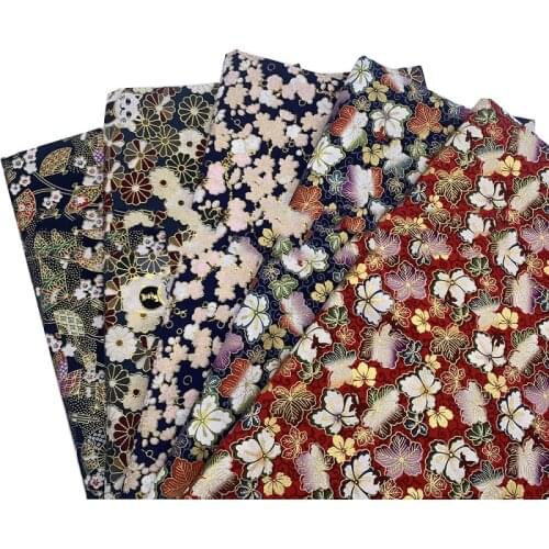 25x20cm 5PC Japanese Style Cotton Patchwork Fabric DIY Patchwork Quilting Crafts Women Dress Garment Materials