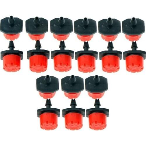 75 Pcs Micro-Flow Dripper Drip Head Adjustable 8-Holes Emitter Irrigation Sprinkler Watering Dripper Drip System